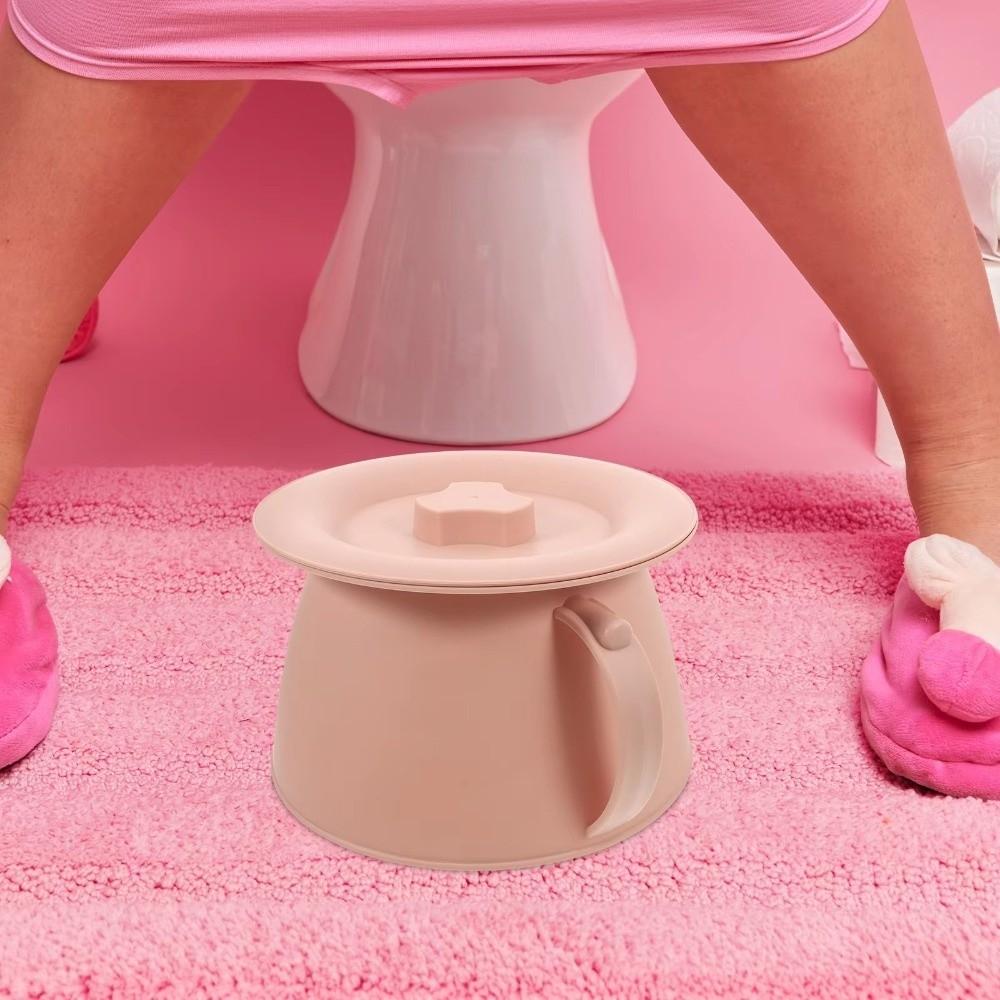 Thickened Chamber Pot 1.5L Portable Urinal Durable Pee Bucket Camping