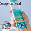Mini Pill Organizer 3 Times A Day Portable Buckle Design Travel Tablet Holder for Vitamins Dispenser Small Pocket Medicines Case