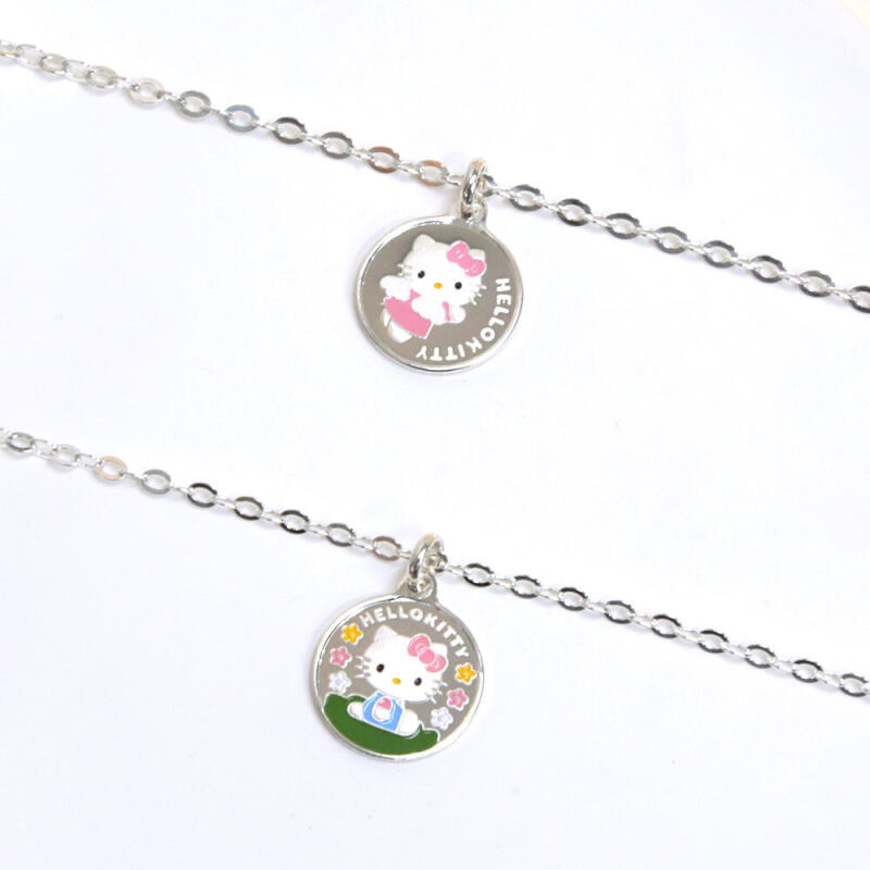 925 Silver Hello Kitty Picnic Children's Lost and Found Necklace