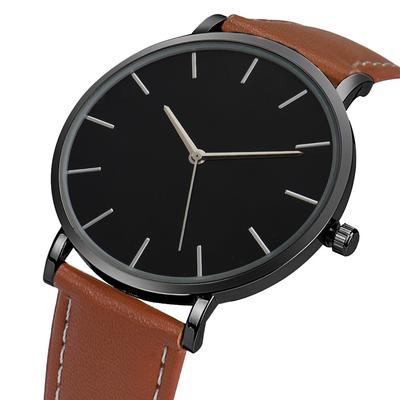 Fashion Casual Quartz Men's Watch Women's Watch Leather Watch