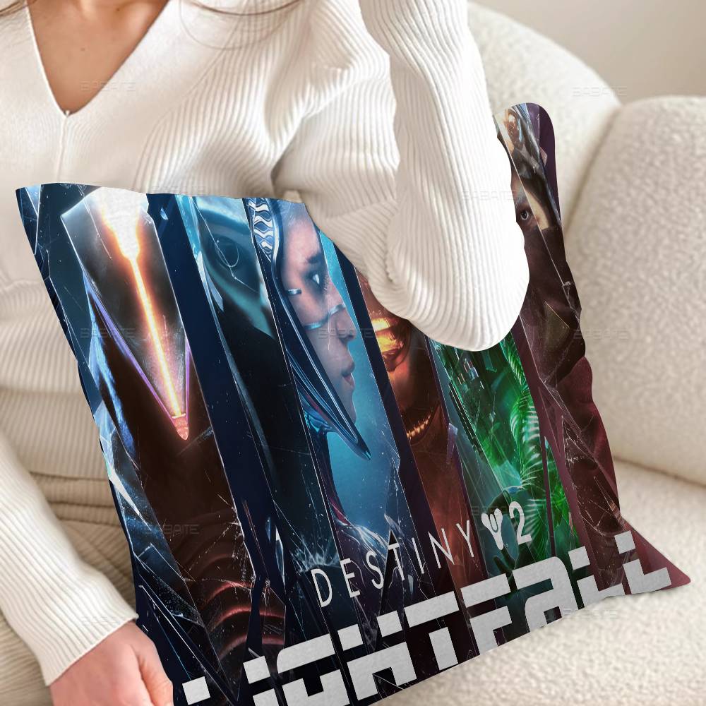 Game D-Destinys In Stocked Gamer Maple Design Cushion Cover Happy Autumn Harvest Decor Holiday Decorati Pillow Cover
