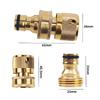 Brass 3/4Inch Threaded Quick Connector, Garden Water Connector, Car Washing Machine Male/Female 3/4Inch