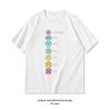 Chakra Symbole Yoga Meditation Unisex Unisex Sommer Baumwolle Grafik T-Shirts Streetwear für Erwachsene T-Shirts Tops T-Shirt Kurzarm
