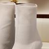 Boots Women's Knitted Skinny Stretch Booties Western Style European and American Short Cylinder