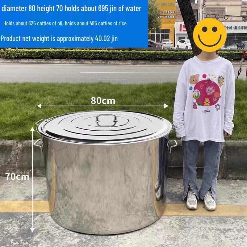 JPHZNB Extra Thick Stainless Steel Multi-Purpose Bucket