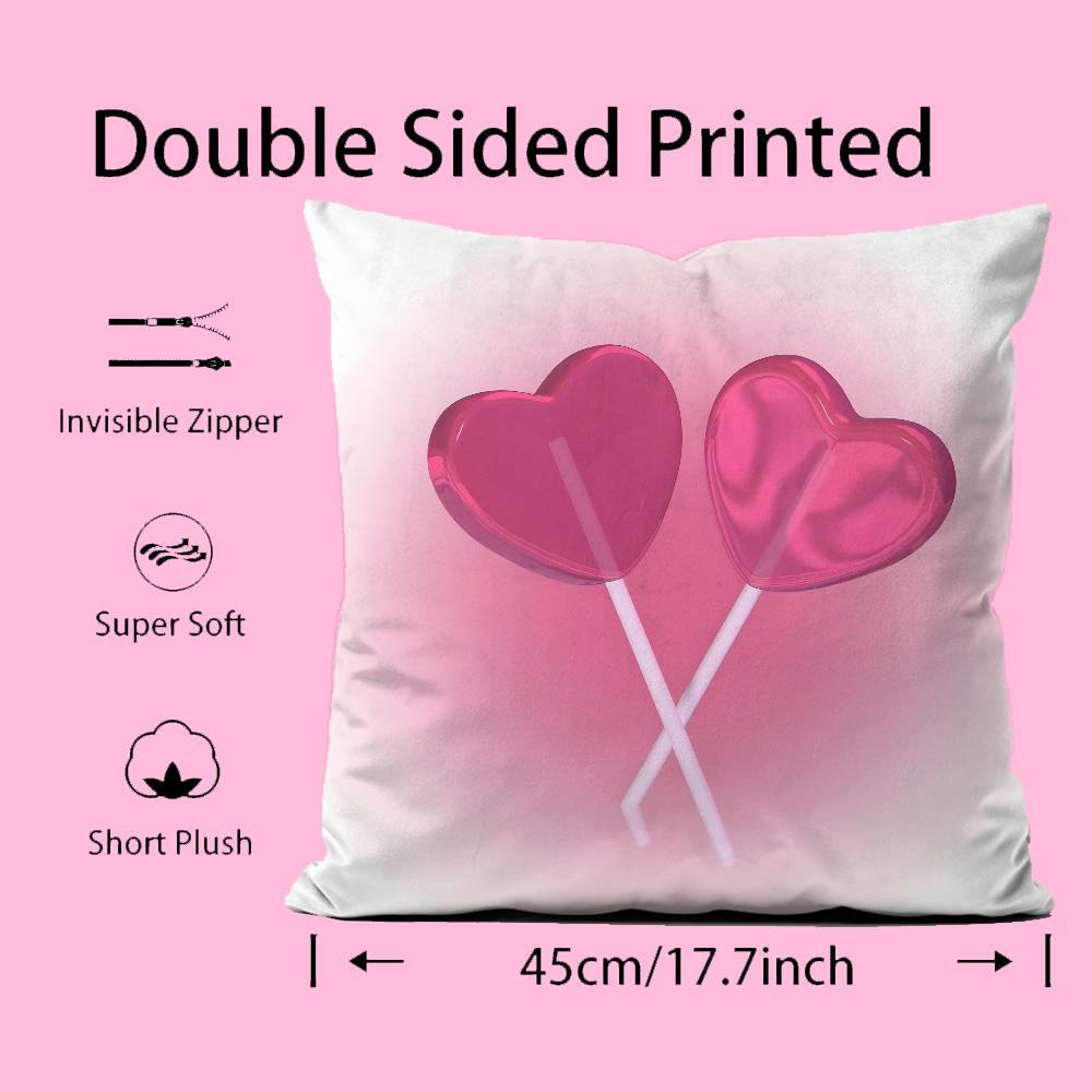 sweet pink candy Pillow Case pattern printing pillowcase living room sofa cushion cover bedroom room decor