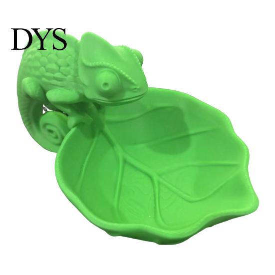 Chameleon Storage Tray 3D Printed Leaf Bowl, Jewelry Key Trinkets Home Office Organizer Holder, Succulents Planter Pot for Desk