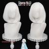 Date A Live Origami Tobiichi Cosplay Wig - Scalp Top White Inner Clip Bob