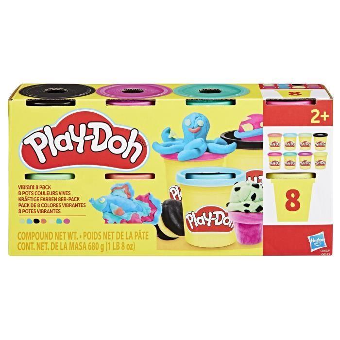 Play-Doh, 8 Pots De Pâte À Modeler, Classique Dès 3 Ans, Modèle Aléatoire