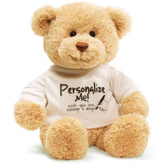 

Футболка GUND Personalize Me с надписью «Медведь» (белый)