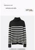 Lekasha Women's European-Style Cashmere Striped Knit Sweater - Long-Sleeved Autumn/Winter Pullover