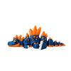 Joint Movable 3D Printing Yellow Orange Spine Dragon Statue Creative Kids Toy Cute Simulation Dinosaur Model Desktop Ornament