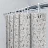 Floral Shower Curtain Botanical Nature Birds Pattern Bathroom Decor Farmhouse Rustic Home Textile Waterproof Fabric