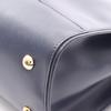 Used Salvatore Ferragamo Gancini Handbag 21 0017 leather Navy Used Women