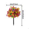 Artificial Flower Decoration Lifelike Ground Stake Centerpiece Landscape Fake Plants Faux