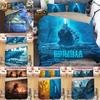 3d Godzilla Newest King Of The Monsters Design Bedding Set Duvet Cover 3pc