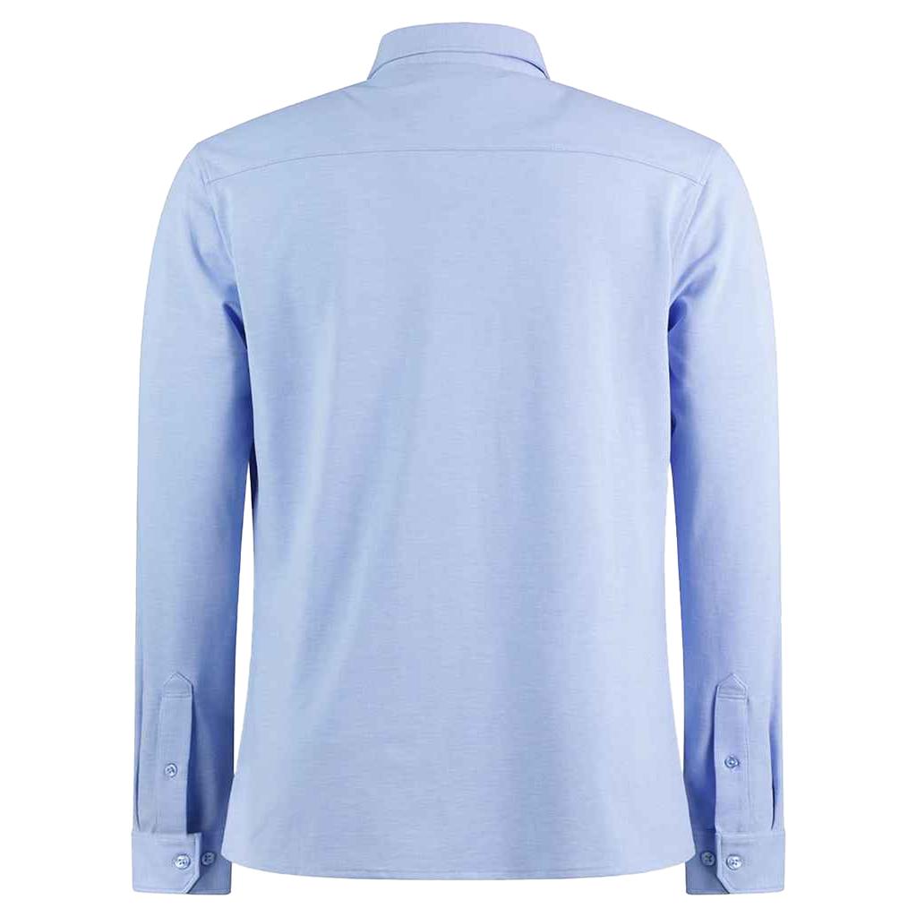 Kustom Kit Mens Pique Superwash 60C Tailored Long-Sleeved Shirt