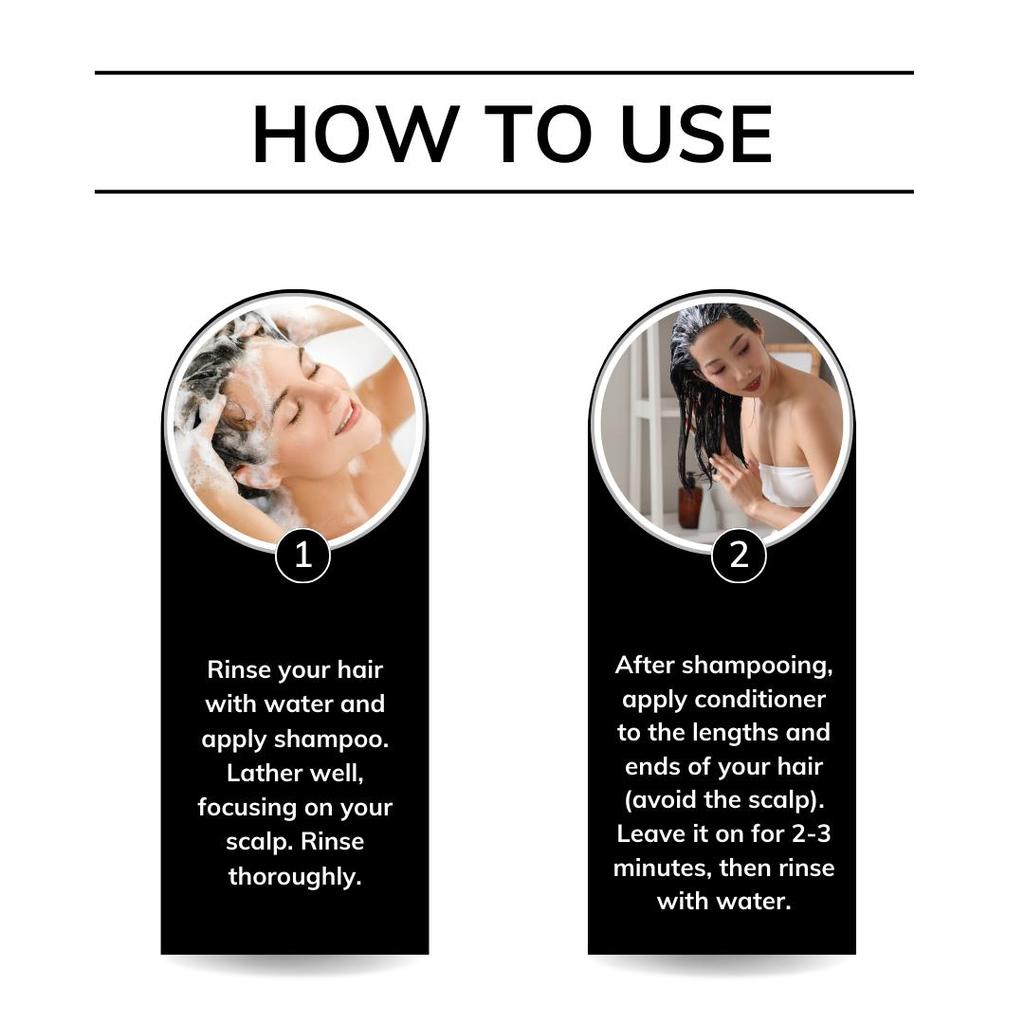 Shampoo and Conditioner for Curly, Wavy or Natural Hair, Moisturizing Hair Care for Dry, Damaged Hair, 6.76 Fl Oz
