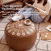 Waterproof Pumpkin Pouf Cover Round Sofa Stool Cover Storage Leg Bench  Home Furniture