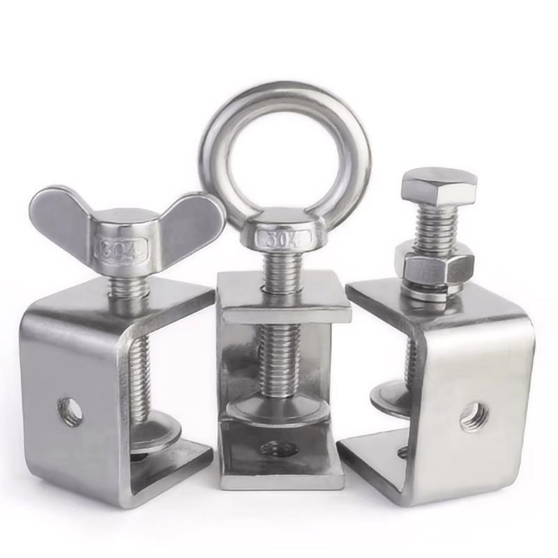 304 Stainless Steel Hand-Tightening Pipe Clamp