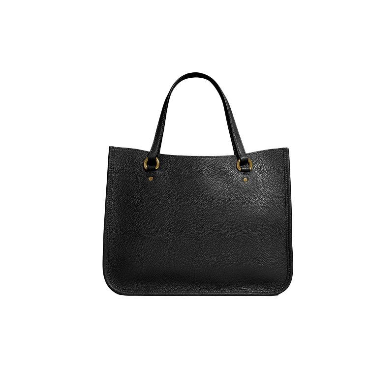 Coach Tyler 28 Solid Color Detachable Shoulder Strap Leather Tote Shoulder Crossbody Bag Large Women Bags Black C3460-B4BK