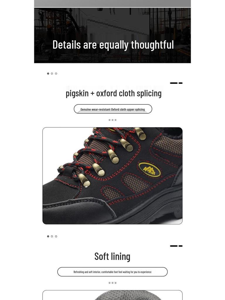 Alliance Envoy Men's Microfiber Safety Hiking Shoes