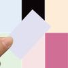 8pcs Solid Color Pone Case Back Card Sticker Fun Fashion Pure Color Happy Refrigerator Helmet Office Desk Notebook Phone Sticker
