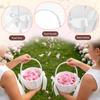 2Pcs Wedding Flower Girl Basket Bowknot Satin Western Rustic with Faux Pearl Handle For Bride/Kids Wedding Ceremony Decorations