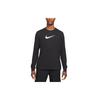 Dri-Fit Letter Logo Print Long Sleeve Crew Neck T-Shirt