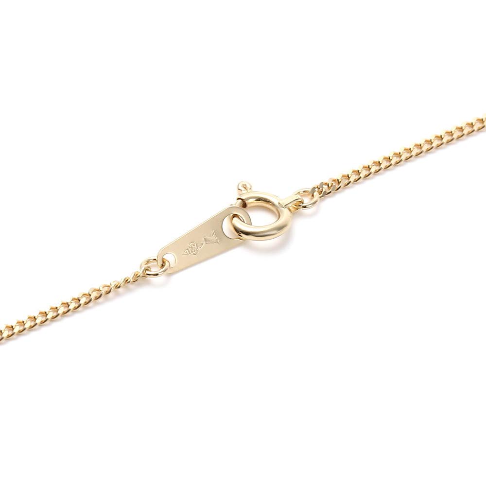 18k Gold Curb Chain with Mint Certification Mark Necklace, 2-Sided, 3.0g, 60cm,