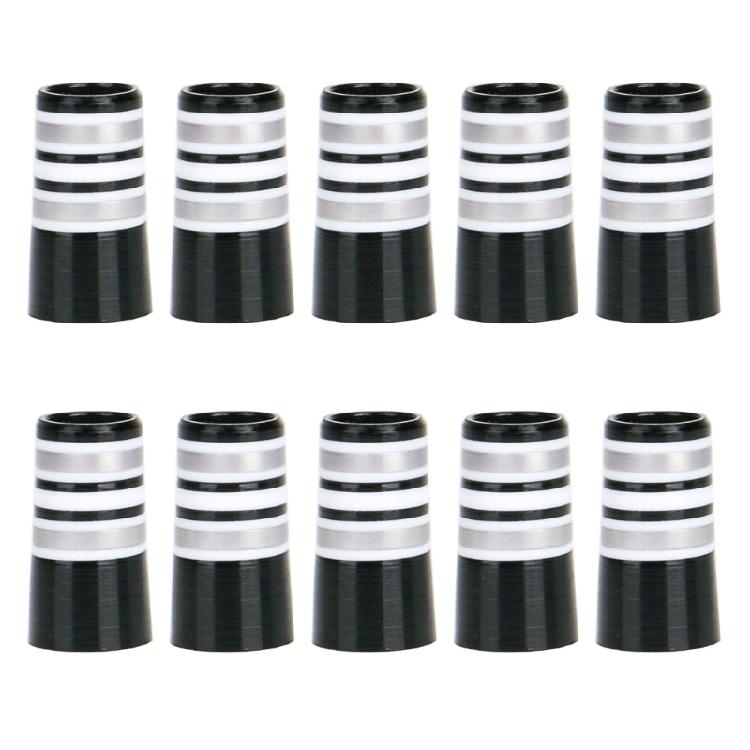 10Pcs MultiRing Golfs Iron Ferrules Golfs Tapered Ferrules Striped Golfs Iron Ferrules Replacement Golfs Accessories серебряный