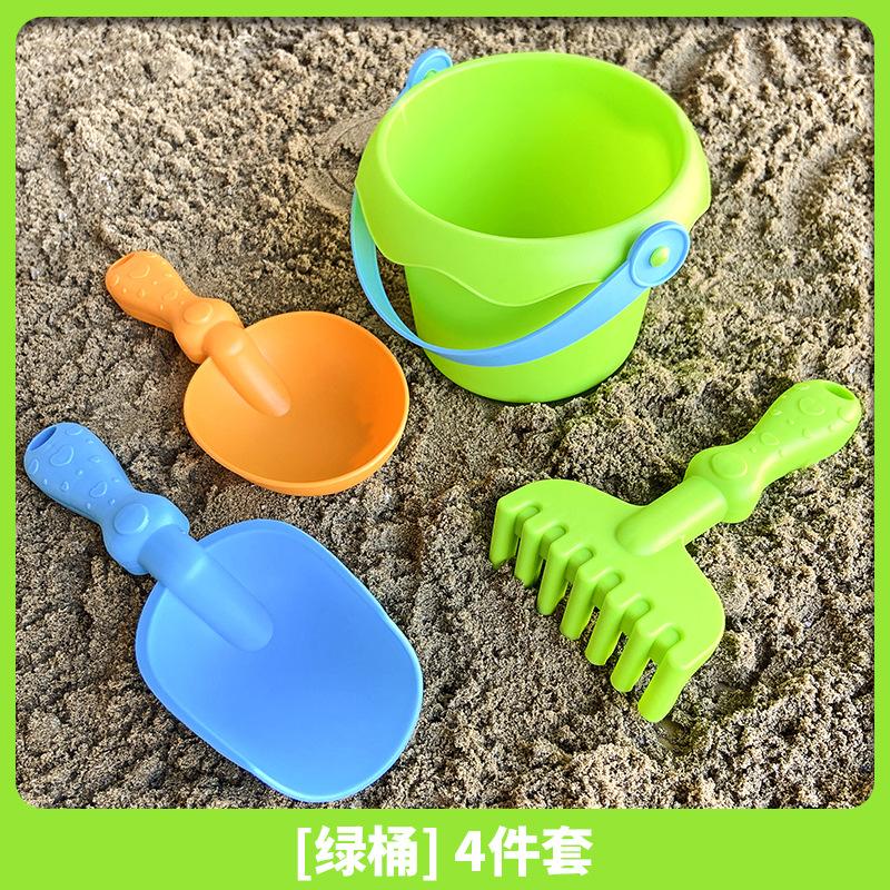 Non-Toxic Children'S Beach Toy Set Baby Playing In Water And Sand Shovel Beach Bucket Sand Digging Tool Plastic Bucket Watering Toy Sets