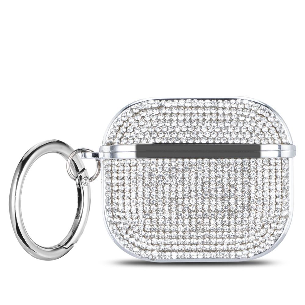 Custodia Protettiva Dura Bling Diamond Glitterata con Strass Crystal per Apple Airpods Pro 3/Pro 2/Pro/4/3/2 Borsa per Auricolari Bluetooth