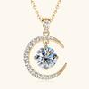 Sterling Silver Moissanite Necklace for Women High-end Design Pendant Niche Smart Clavicle Chain Female Fine Jewelry