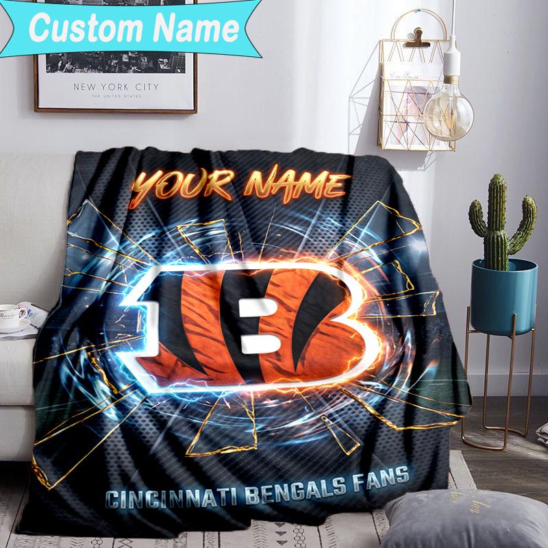 Custom Name Blanket Cincinnati Browns Legacy Blanket Bedding Blanket for Travel, Camping, Living Rooms, Offices, Sofas, Fan Christmas Gift