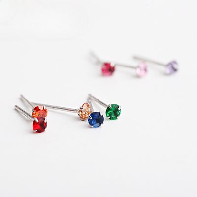 Mini Versatile Earrings and Rhinestone Series Korean Version Full Diamond Inlay