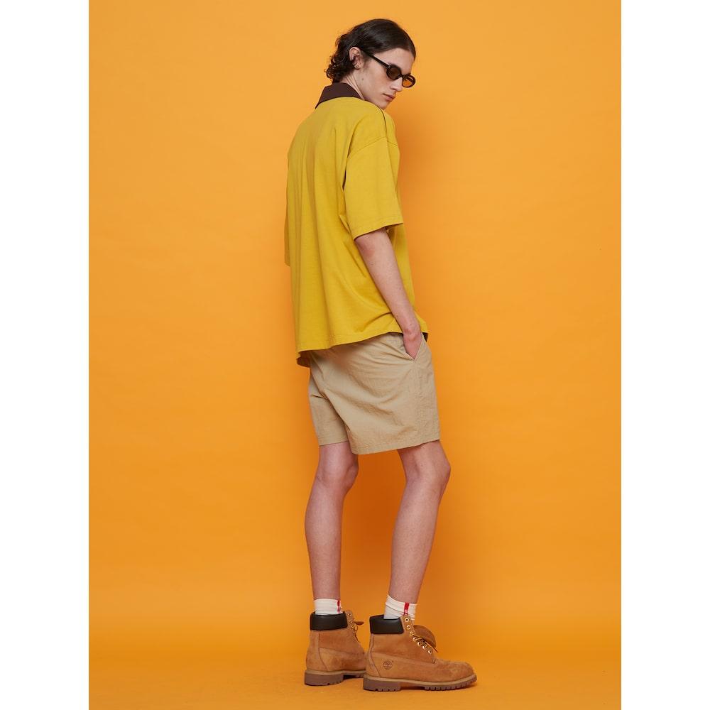 Saendeusaundeu Car Wash Tcollar Tshirt Mustard