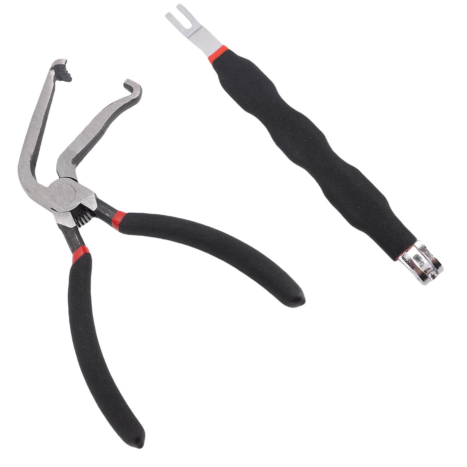 

Электрические плоскогубцы для разъединения 60 градусов Изгиб Углеродистая сталь Плоскогубцы для шланга топливной магистрали с двухсторонним наконечником чёрный