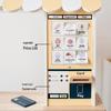 Wooden Playhouse Market Stall & Cash Register Toy for Kids' Supermarket Simulation