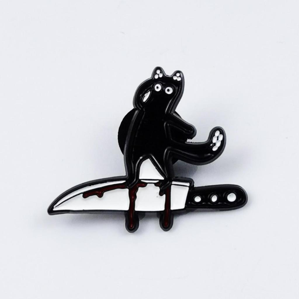 European & American Halloween Cartoon Monster Brooch Set – Creative Ghost Badge for Clothing & Hat Decoration