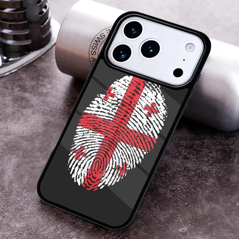 Georgia Flag Phone Case for iPhone 17 16 15 Pro Max Air 14 13 12 11 Plus Shockproof Cover