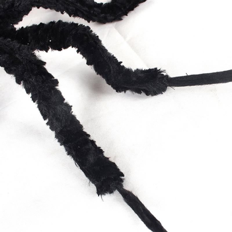 Plüschspinne Aprilscherz Requisiten Streichspielzeug mit Riesengröße Simulationsspinne Neuheit Spielzeug zur Unterhaltung Partydekoration