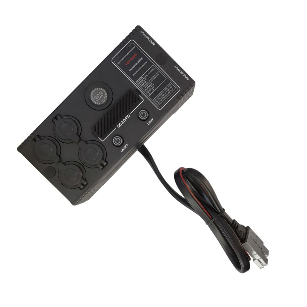 ABS Mini Power Box 12V Mini Power Box Box With Ander-son 3 X USB 3 X USB-C 4 X Cig Sockets Reliable