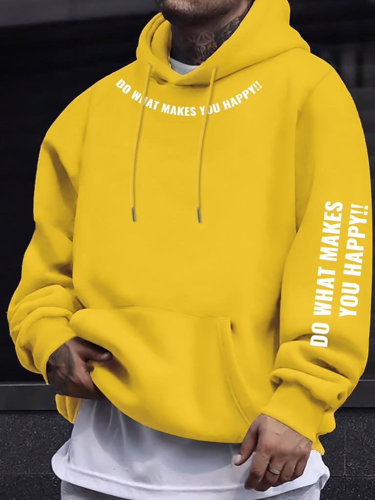 New Spring and Autumn Printed Drawstring Sweatshirt Hooded Pullover Sweatshirt