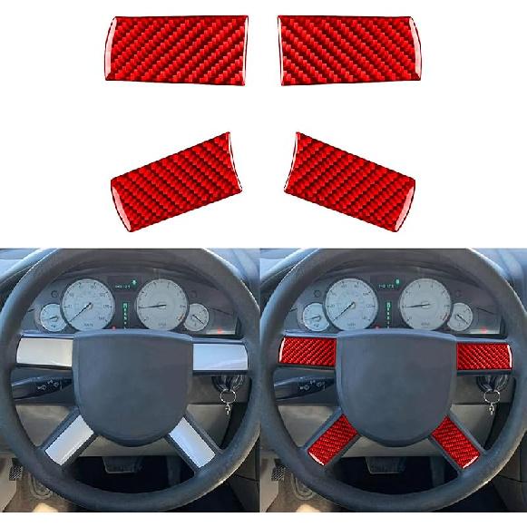 Real Premium Soft Carbon Fiber Interior Accessories Sticker Compatible with Chrysler 300 300C 2005 2006 2007 Car co 2006 Pilot Side Glove Box Storage