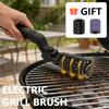 Elektrische Rotierende Grillbürste Kabellos Edelstahl BBQ Reinigungsbürste 3-stufige Leistungsregelung für Outdoor Grill BBQ Zubehör