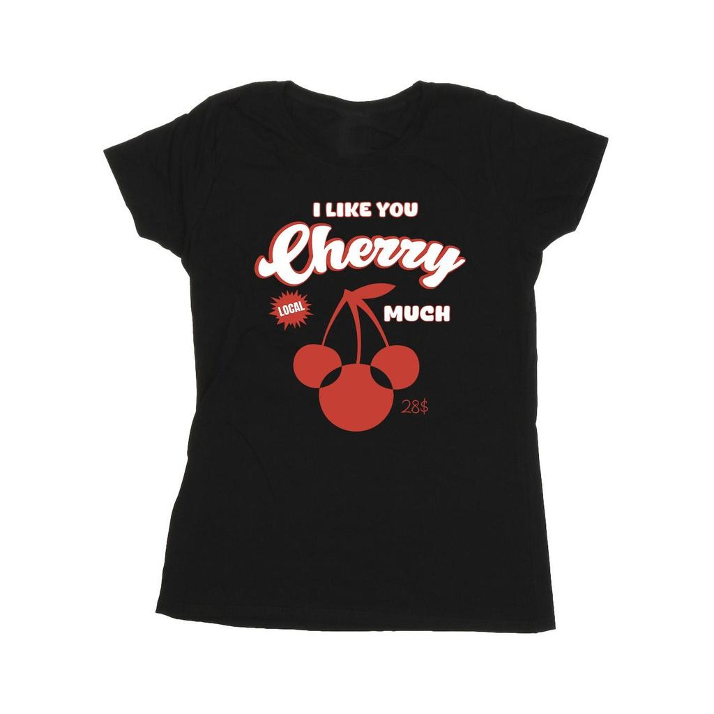 Disney Womens/Ladies Cherry Much Minnie Mouse Cotton T-Shirt