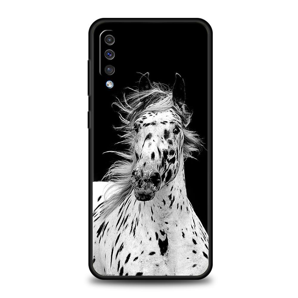 Animal Horse Phone Case for Samsung Galaxy A56 A36 A26 A16 A34 A24 A42 A22 A20 A12 A40 A30 A10 5G Soft TPU Cover Shell Funda Bag