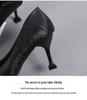 Genuine Leather Pointed Toe Stiletto Heels - Spring/Autumn 2025, Versatile Professional High Heels