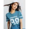 Summer Ladies T-Shirt Sports Style Short-Sleeved Y2k 2000s Fashion Casual Oversized Ladies Clothing